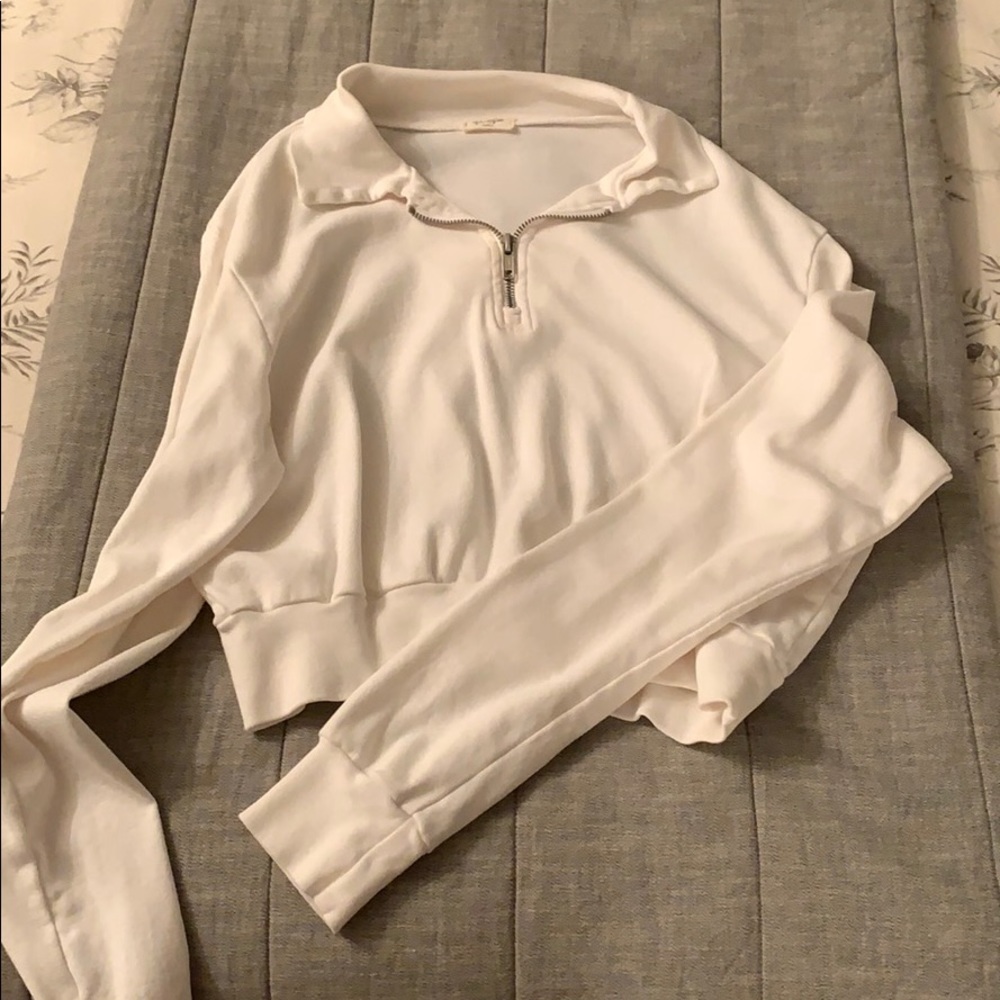 White quarter zip - Picture 2 of 3